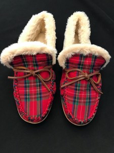 j crew plaid slippers