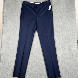Brooks Brothers Regent 1818 Mens Navy Blue Dress Pants Vitale Barberis Canonico - Picture 1 of 8