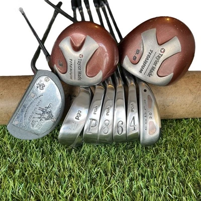 Taylormade Silver Scot Blades Cobra Sunday Short Golf Club Set Retro Mens Golf - Image 1 of 4