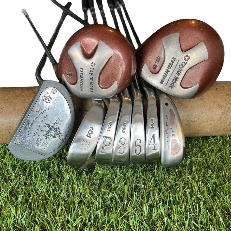 Juego de palos de golf cortos Taylormade Silver Scot Blades Cobra Sunday retro para hombre Foto 1 de 4