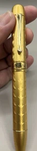 Jaguar Gold Faceted Roller Pen - See Description - Picture 1 of 5