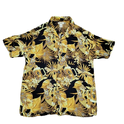 Camisa Panama Jack Abotonada L Hombres Floral Gráfico Campamento Relax Ligera Y2K Foto 1 de 4