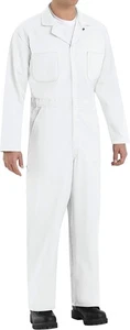 Red Kap CT10 Twill Action Back Coverall, White, 36 REG - Picture 1 of 6