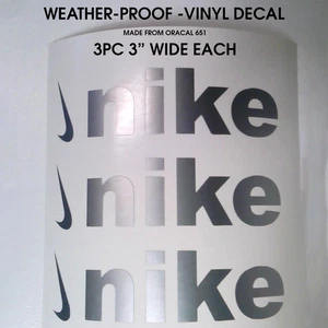 3 Stück wetterfeste Vinyl-Aufkleber Nike (je 3 Zoll breit) - Bild 1 von 1
