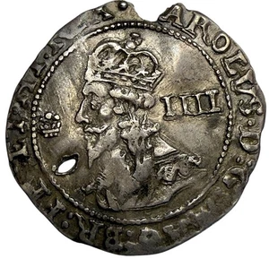 Stuart, Charles I Bristol Mint Declaración Groat 1644 RARO - Imagen 1 de 2