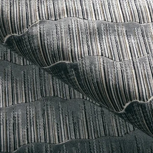 Kravet Couture Modern Contemporary Velvet Fabric- Mountainscape / Noir 1.30 yds - Picture 1 of 3