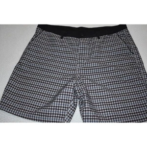 Hurley Swimming Hybrid Shorts Mens Size 36 Performance Black Blue Houndstooth - Picture 1 of 8