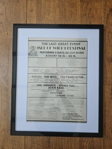 Isle Of Wight 1970 Original Advert Framed Melody Maker 1970 Booking Form - Picture 1 of 4