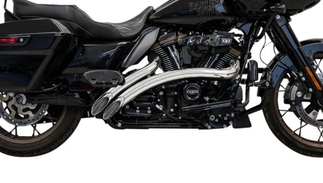 Bassani Sweeper Radial Full Exhaust System Chrome #1F21F Harley Davidson - Image 1 of 1