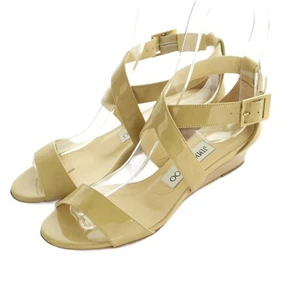 Jimmy Choo Sandalen Damen Gr. 34,5 Beige Lackleder - Bild 1 von 9