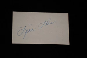 SPEC SHEA SIGNED HANDSIGNIERT 3X5 INDEX CARD YANKEES (d.2002) - Bild 1 von 1