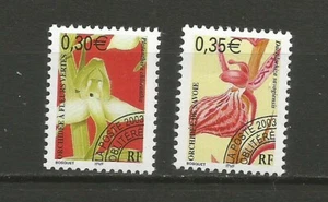 Frankreich 2003 Blume Orchideen Y&TN°246 & 247 Briefmarken vorgestempelt postfrisch MNH /T8174 - Bild 1 von 1