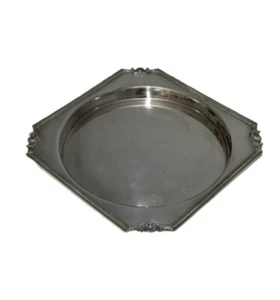 Plato Lonsdale antiguo plateado AE Poston & Co Ltd 24 cm bandeja cuadrada - Imagen 1 de 5
