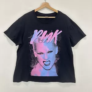 Pink Top Unisex Adult L Black Alecia Beth Moore-Hart Pop Singer Cotton Casual - Picture 1 of 8