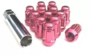 (20) 12x1.5 PINK SPLINE TUNER LUG NUTS WHEEL LOCKS FIT HONDA ACURA MAZDA LEXUS - Picture 1 of 3