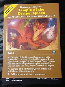 Temple of the Dragon Queen Dungeon Module , Adventures FR ,NM,MTG,FREE SHIPPING - Picture 1 of 4