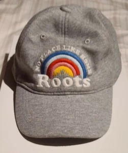 Roots Kids Rainbow "No Place Like Home" Gray Adjustable Baseball Cap L/XL - Picture 1 of 11