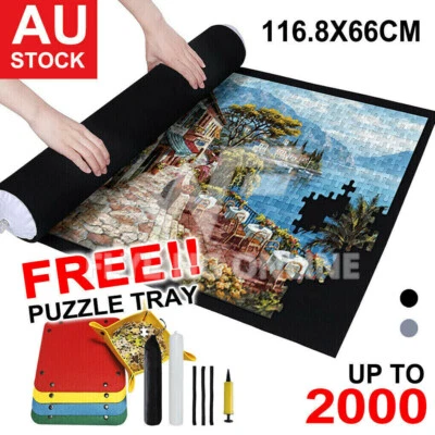 1500/2000PCS Jigsaw Puzzle Roll Up Mat Felt Large Storage Pad Kit Toys Inflator - image 1 of 4