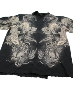 Vintage Counter Intelligence XL Golf Shirt All Over Print 100% Cotton Men's - Picture 1 of 8