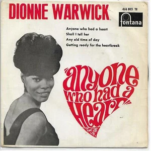 DIONNE WARWICK EP Spain 1963 Anyone who had a heart +3 - Picture 1 of 1
