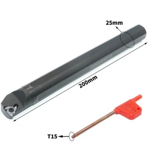 SNR 0025S16 25mm×200mm CNC Internal Threading Turning Holder + 1Pcs 16IR AG60 - Picture 1 of 8