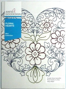 ANITA GOODESIGN Corazones Florales CD Mini Colección 20 Diseños 194MAGHD >NUEVO< - Imagen 1 de 2
