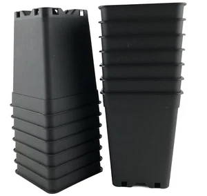 100x Anzuchttöpfe 1 Liter 10,3×10,3×13,7 stabil Pflanztöpfe robust Azuchttopf PP - Bild 1 von 6