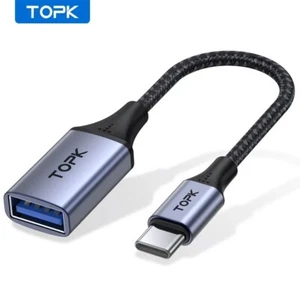 USB-C Type C Male to USB 3.0 Type A Female OTG Adapter Converter Cable Cord 3in - Picture 1 of 7