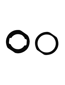 Home Button Gasket For iPad Mini 3 / Air 2 / Pro 9.7" (Black) (10 Pack) - Picture 1 of 2