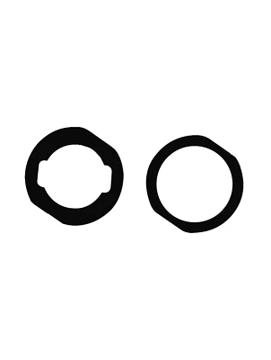 Junta de botón de inicio para iPad Mini 3 / Air 2 / Pro 9,7" (negro) (paquete de 10) Foto 1 de 2