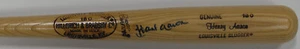 Murciélago modelo de juego rubio firmado Louisville Hank Aaron automático - JSA - Imagen 1 de 2