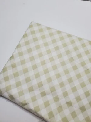 Bonnie & Camille Fabric Vintage Picnic Moda Taupe Plaid Sew Quilt OOP ONE YARD - Image 1 of 2
