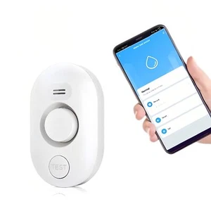 WiFi Water Leak Detector Alarm Smart App Monitoring Home Flooding Pipe Leakage - Picture 1 of 6