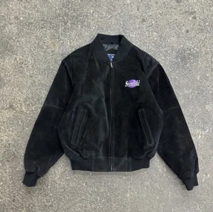 Chaqueta Seinfeld de cuero gamuza vintage negra para hombre mediana TV comedia de situación años 90 80 - Imagen 1 de 6