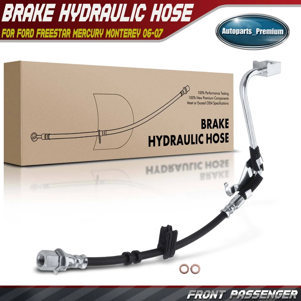 Manguera hidráulica de freno delantera derecha derecha para Ford Freestar Mercury Monterey 2006-2007 Foto 1 de 4
