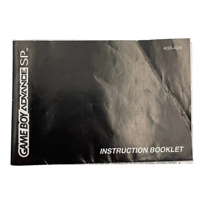 Nintendo Game Boy Advance SP Console Instruction Manual Booklet (1) - Image 1 of 2
