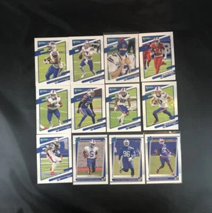 2021 Donruss Buffalo Bills 12 tarjetas JUEGO COMPLETO DE EQUIPO novatos clasificación variación - Imagen 1 de 2