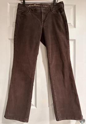 Eddie Bauer Pants 8 Women’s Brown Corduroy Curvy Bootcut Mid Rise - Image 1 of 4