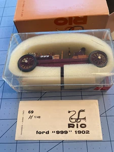 Rio #69 1902 Ford Modello "999" 72 cv - Made in Italy - 1:43 Scale Diecast - Picture 1 of 12