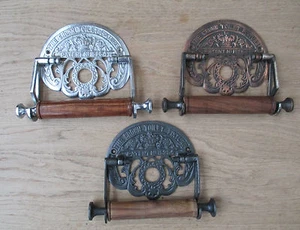 CROWN - Soporte de rollo de inodoro antiguo período victoriano vintage adornado - Imagen 1 de 7