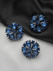 3 PC / Shaie Rhinestone Buttons - Picture 1 of 22