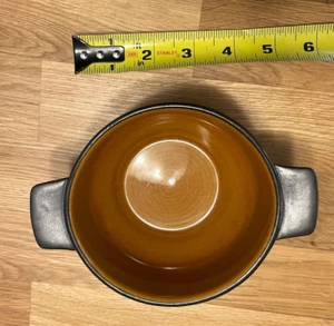 Cuenco de sopa vintage Purbeck Pottery England con tacos - Imagen 1 de 6