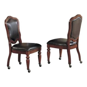 Sunset Trading Bellagio 18" Wood Dining Chairs in Brown Cherry (Set of 2) - Picture 1 of 4