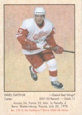 2002-03 Parkhurst Retro Hockey Mini #173 Pavel Datsyuk