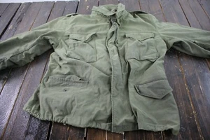 US ARMY 1971 Vietnam Cold Weather Field Coat LARGE-SHORT - Rough #H1828 - Picture 1 of 9