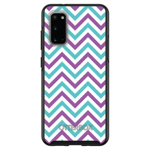 Simetría OtterBox personalizada para Samsung Galaxy S - rayas Chevron púrpura azulada - Imagen 1 de 25