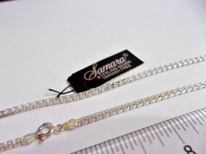 Samara Brand Sterling Silver Box Chain Necklace- New - Picture 1 of 4