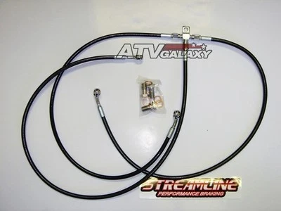 KIT LÍNEA LÍNEAS FRENO DELANTERO STREAMLINE +2" ATV NEGRO HONDA TRX700XX 2008-2009 Foto 1 de 3