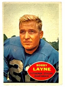 🏈 1960 Topps - #93 Bobby Layne (HOF) - Steelers - VG 🏈 - Picture 1 of 3