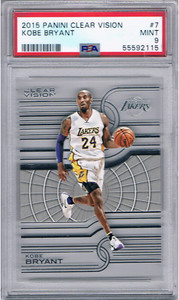 KOBE BRYANT - 2015 Clear Vision #7 - PSA 9 - Lakers - POP 35 - 55592115